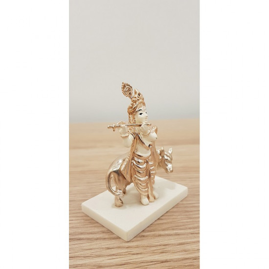 Cow Krishna (Gold)