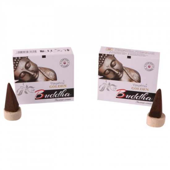 Golden Nag Buddha Incense cones (Single Pack)