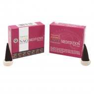 Golden Nag Meditation Incense cones (Single Pack)