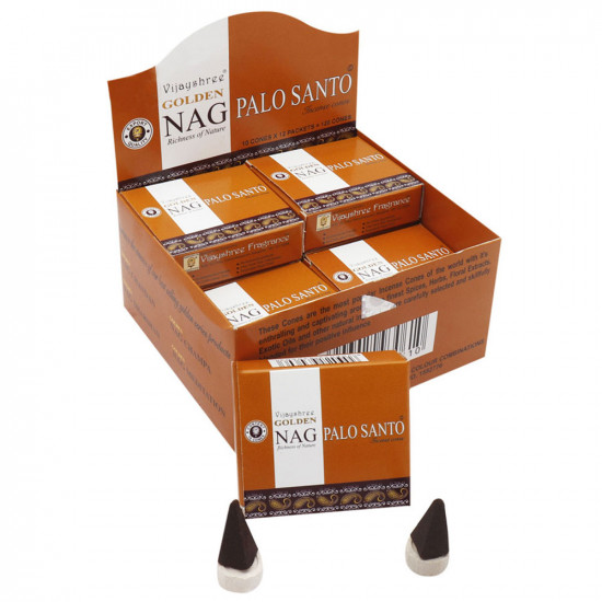 Golden Nag Palo Santo Incense cones (Single Pack)