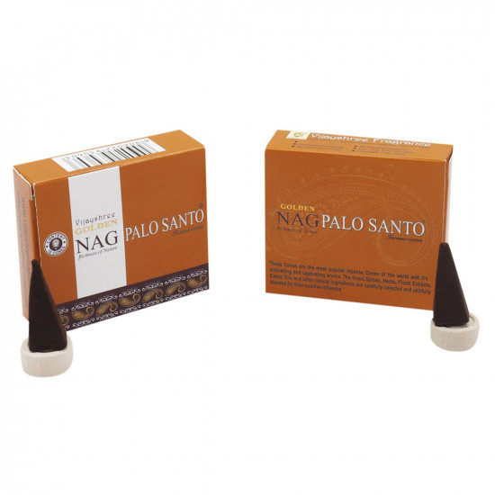 Golden Nag Palo Santo Incense cones (Single Pack)