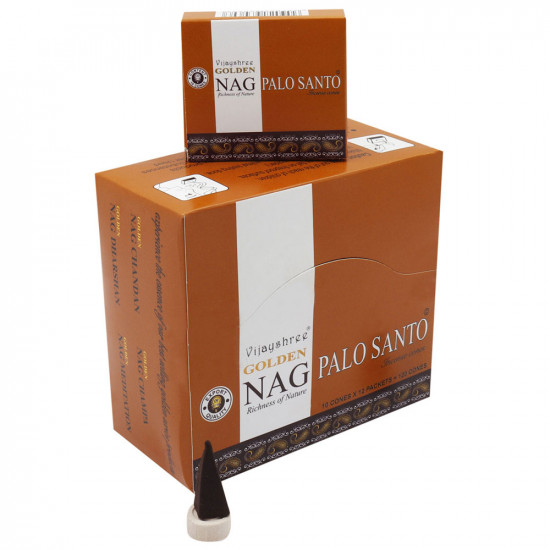 Golden Nag Palo Santo Incense cones (Single Pack)