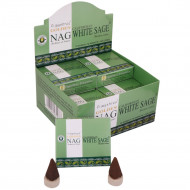 Golden Nag White Sage Incense cones (Full Pack)