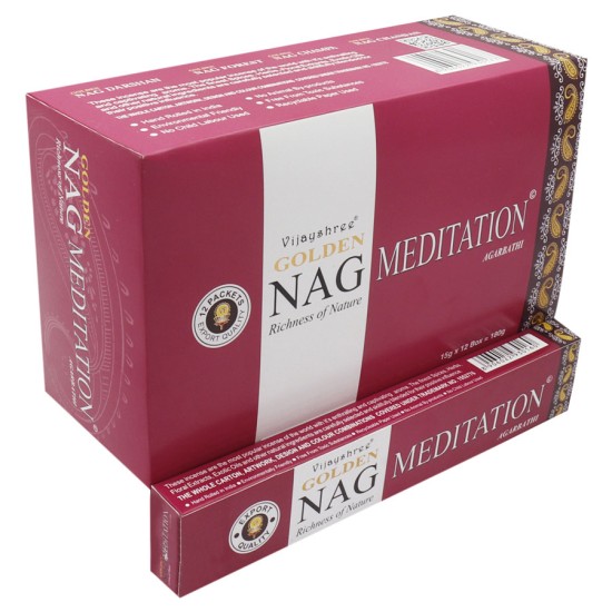 Golden Nag Meditation Box