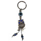 Owl with Evil Eye Key Ring 