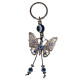 Butterfly with Evil Eye Key Ring 