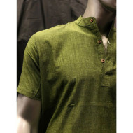 Mens Kurta Cotton/Rayon (Green)