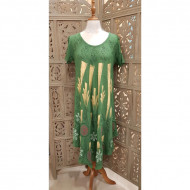 Free Size Dress (Green) (with Short Sleeves)