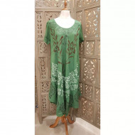 Free Size Dress (Green) (with Short Sleeves)