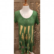 Free Size Dress (Green) (with Short Sleeves)