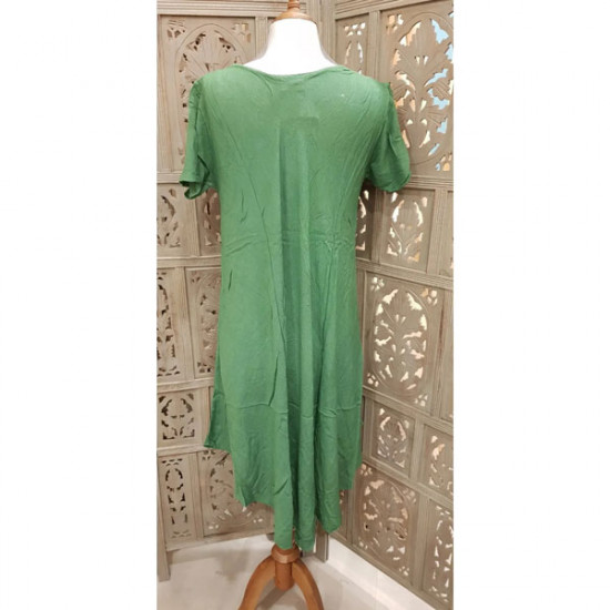 Free Size Dress (Green) (with Short Sleeves)