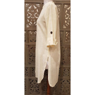 Khadi Long Top (Cream)