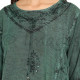 Self Color Embroided Kurta Top