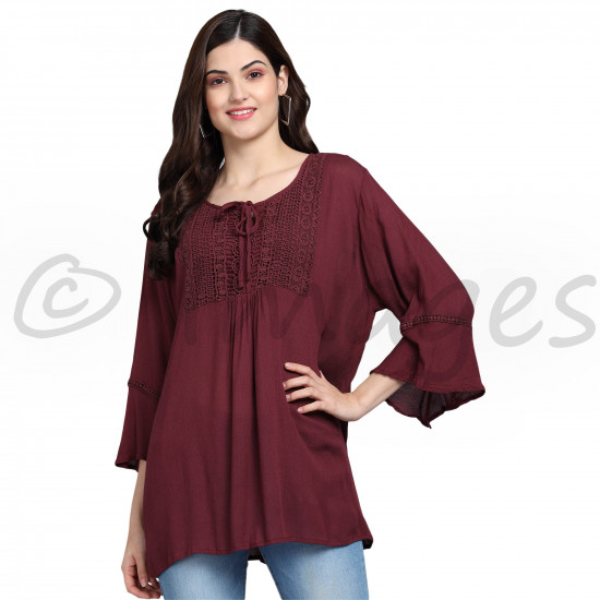 Top with Bell Sleeves