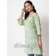 Lime Ikat V Top 