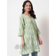 Lime Ikat V Top 