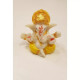 Ganesha Car Dashboard White/Yellow