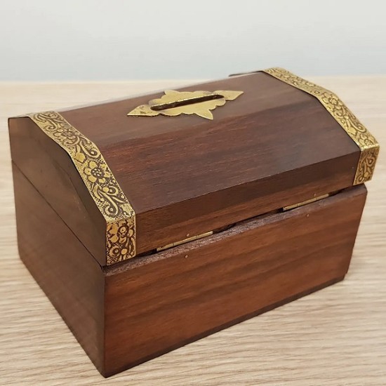 Wooden Money Box Chest