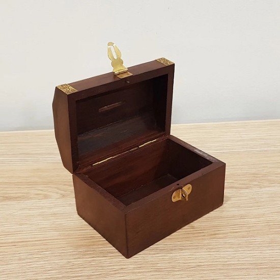 Wooden Money Box Chest